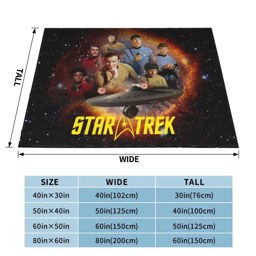 NEW Star Trek Blankets and Throws Super Soft Thermal Indoor Outdoor Blanket for Living Room Bedroom Travel