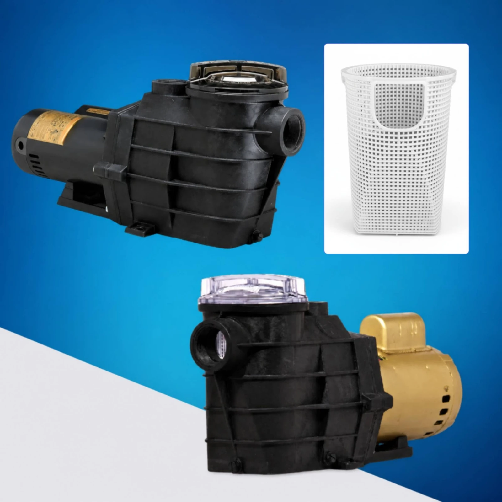 Replacement Pump Basket Tapered Basket with Cutout Perforated Plastic for Pool Owners