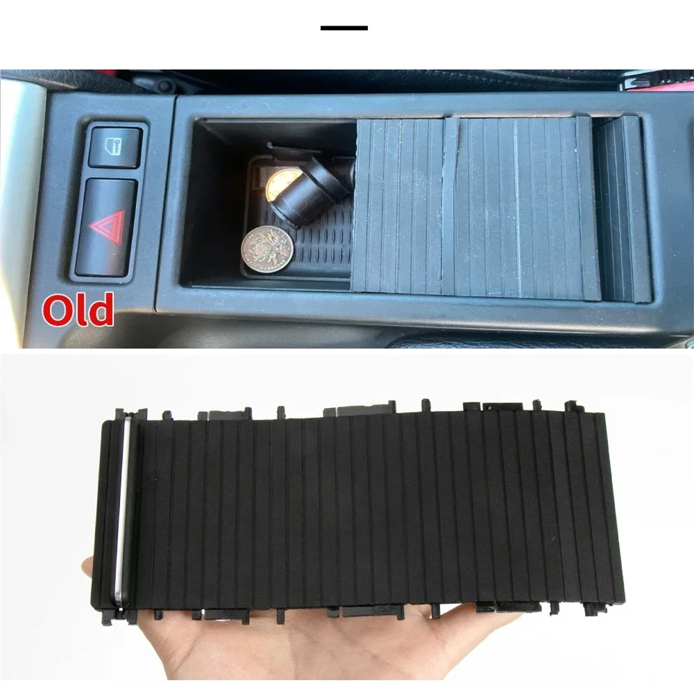 

For BMW 3 Series E46 Cup Holder Door，Sliding Roller Blind - Complete Solution for Worn or Missing Cover，Interior Upgrade