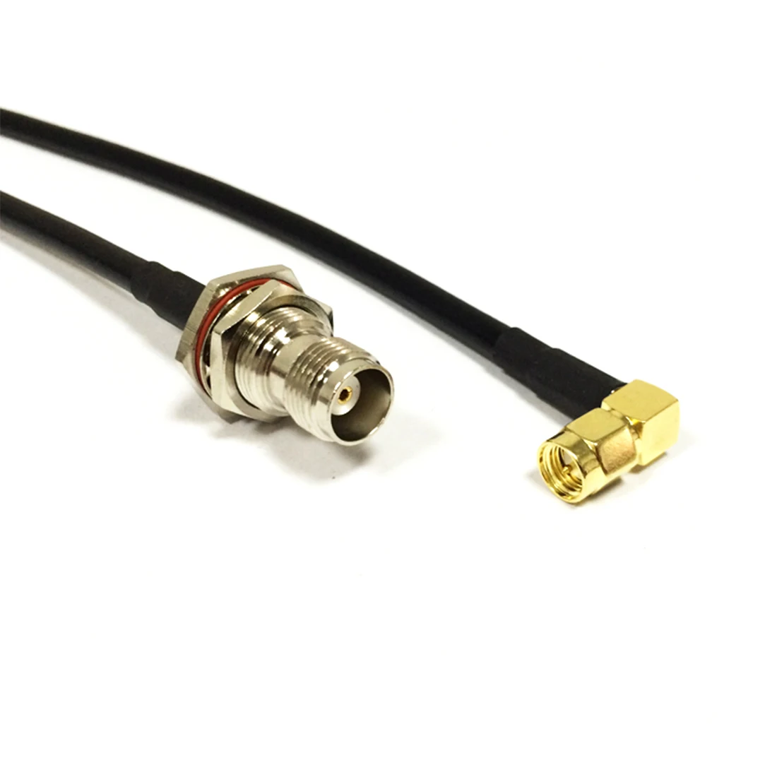 1pc New Modem Coaxial Cable SMA  Male Right Angle  Switch  TNC  Female Jack  Nut RG58  Pigtail Adapter 50CM /100CM/200CM