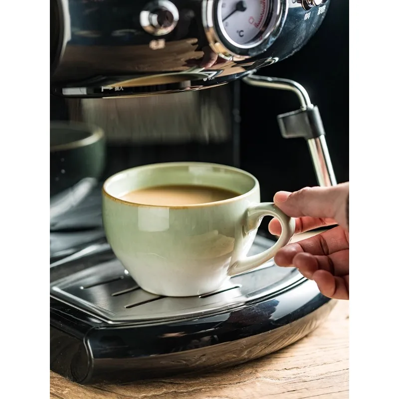

Высокоэстетичная кофейная чашка для послеобеденного чая и набор тарелок, керамическая чашка для кофе латте