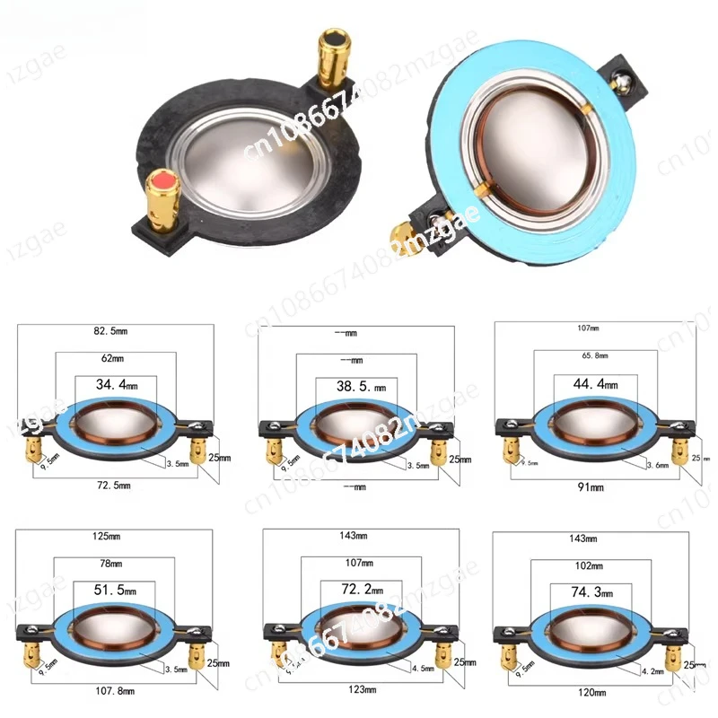 

Титановая звуковая катушка с круглым медным проводом для колонок 34.5, 44.5, 51.5, 72, 74.5 мм, запчасти для ремонта и сборки динамиков
