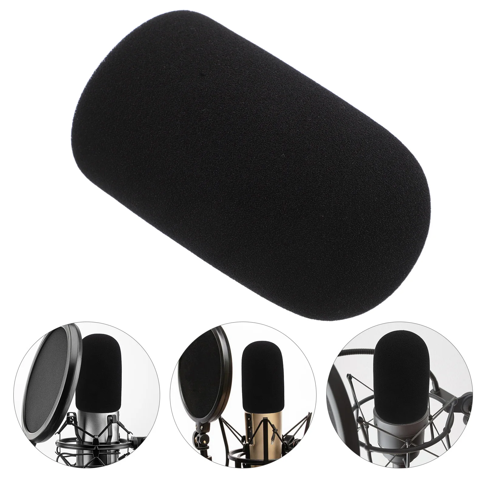 

Sponge Microphone Cover Windscreen for Atr2500 At2035 Mic Noise Reduction Filter for Live Streaming Recording Protection