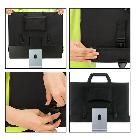 1pcs Protective Storage Bag Computer Monitor Computer Desktop Dust Cover Dustproof Protect Portable Travel Carrying Bag Handbag