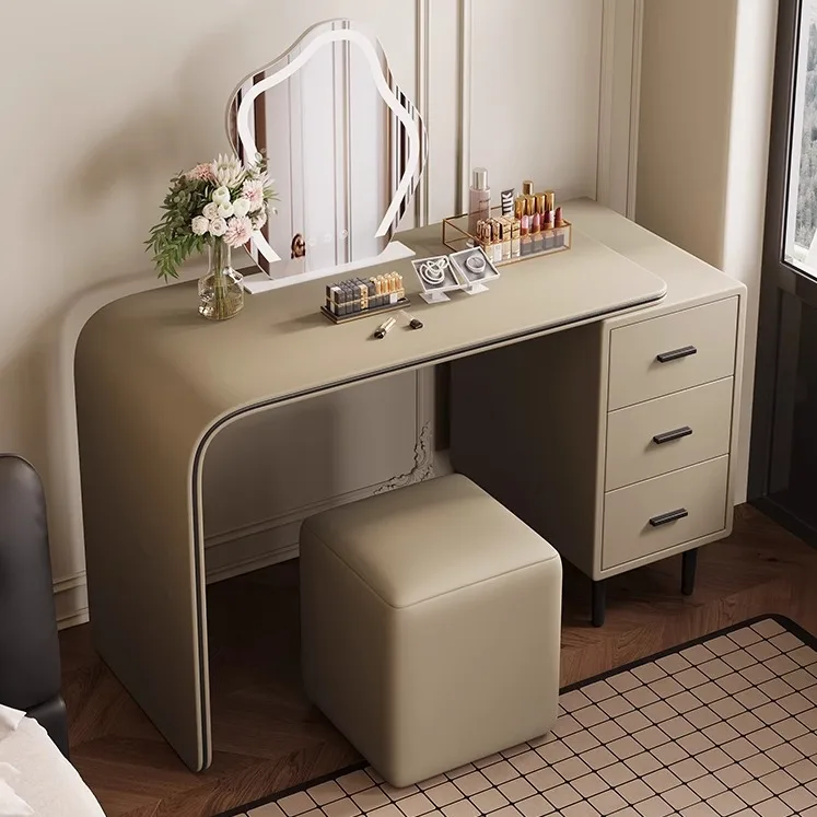 Retractable dresser bedroom simple light luxury makeup table chest integrated
