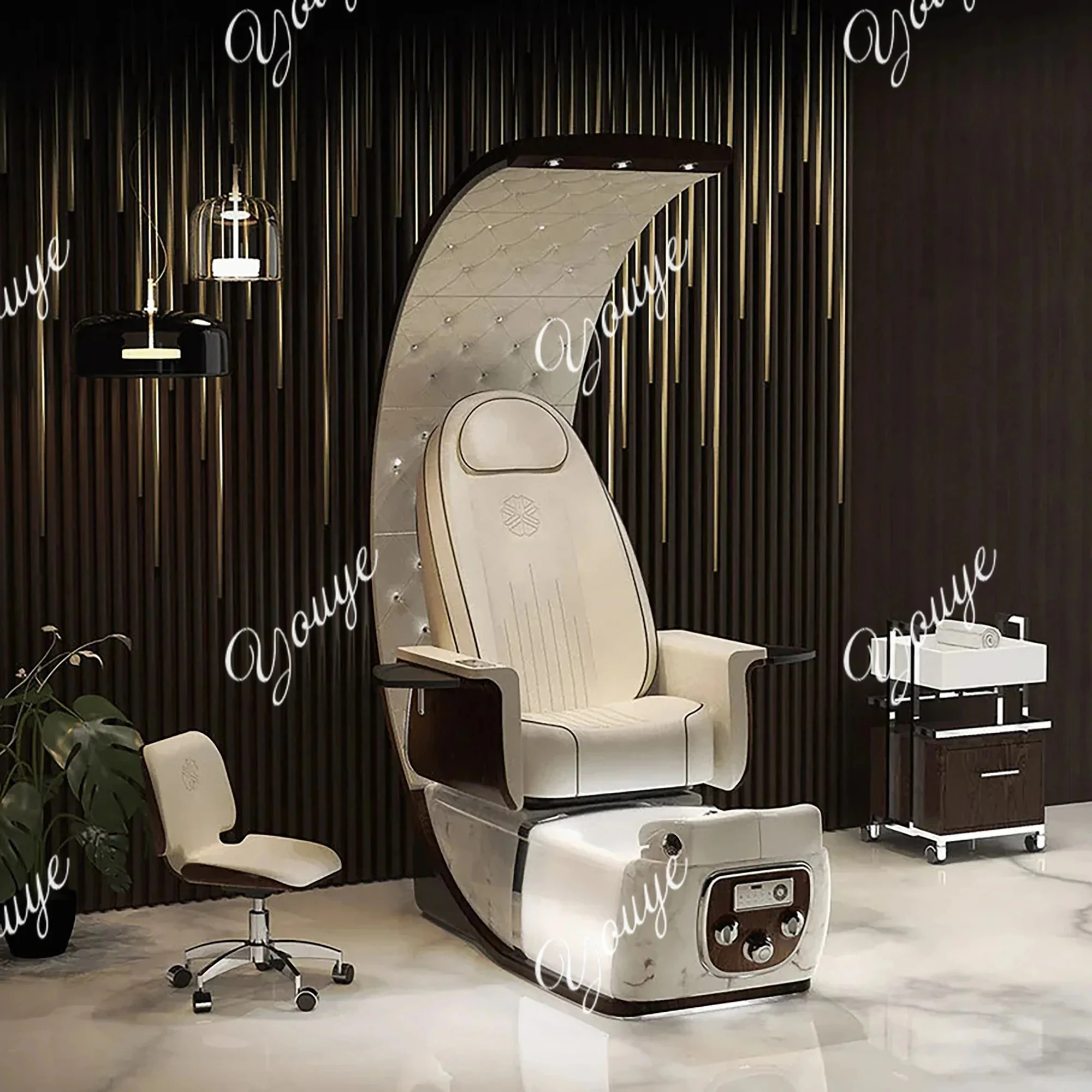 XinSheng الجمال صالون الأظافر أريكة صالون الشعر القدم سبا تدليك كرسي صالون الأظافر كراسي متجر الأثاث التجاري بالجملة