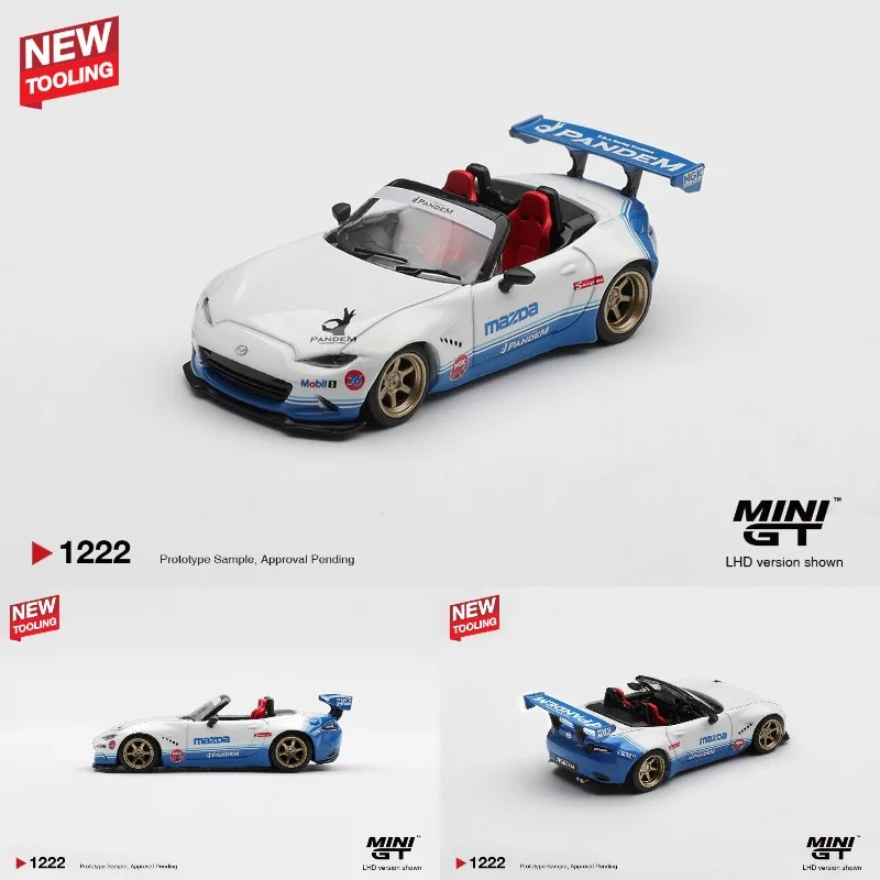 MINI GT 1:64 Mazda MX-5 (ND) Pandem IMSA Cast Alloy Car Model