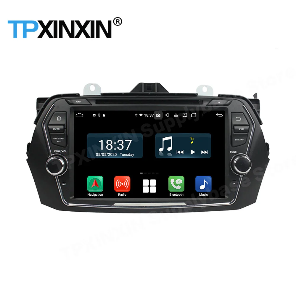 Car Radio Coche With Bluetooth For Suzuki Ciaz Alivio 2015 2016 2017 2018 GPS Navigation Automotive Multimedia Stereo Receiver