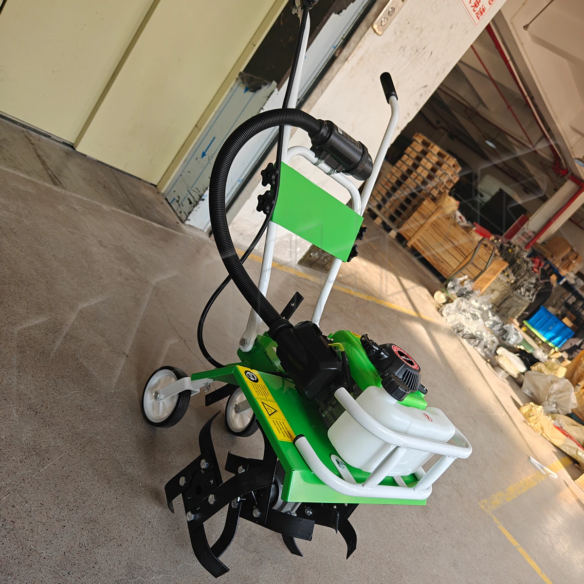 KATHER Hochleistungs-Handpush-Mini-Power-Power-Pinne, günstiger Rotavator-Pinne, benzinbetriebener Pinne-Grubber für den Bauernhof