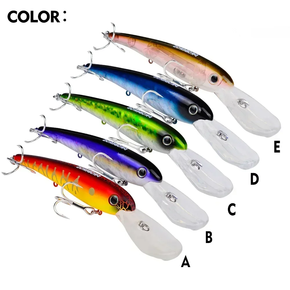 200mm 43g Floating  Trolling Slim Minnow FishingLure Wobbler Long Casting Swimbait for SaltwaterSeabass 3D Artificial Hard Bait