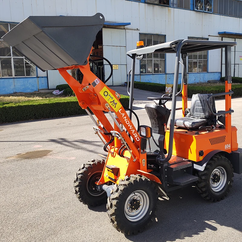 

Narrow Spaces Portable Four-Wheel Drive New Energy Loader Hot Sale 800KG Farm Use Mini Electric Loader CE Customized For Sale