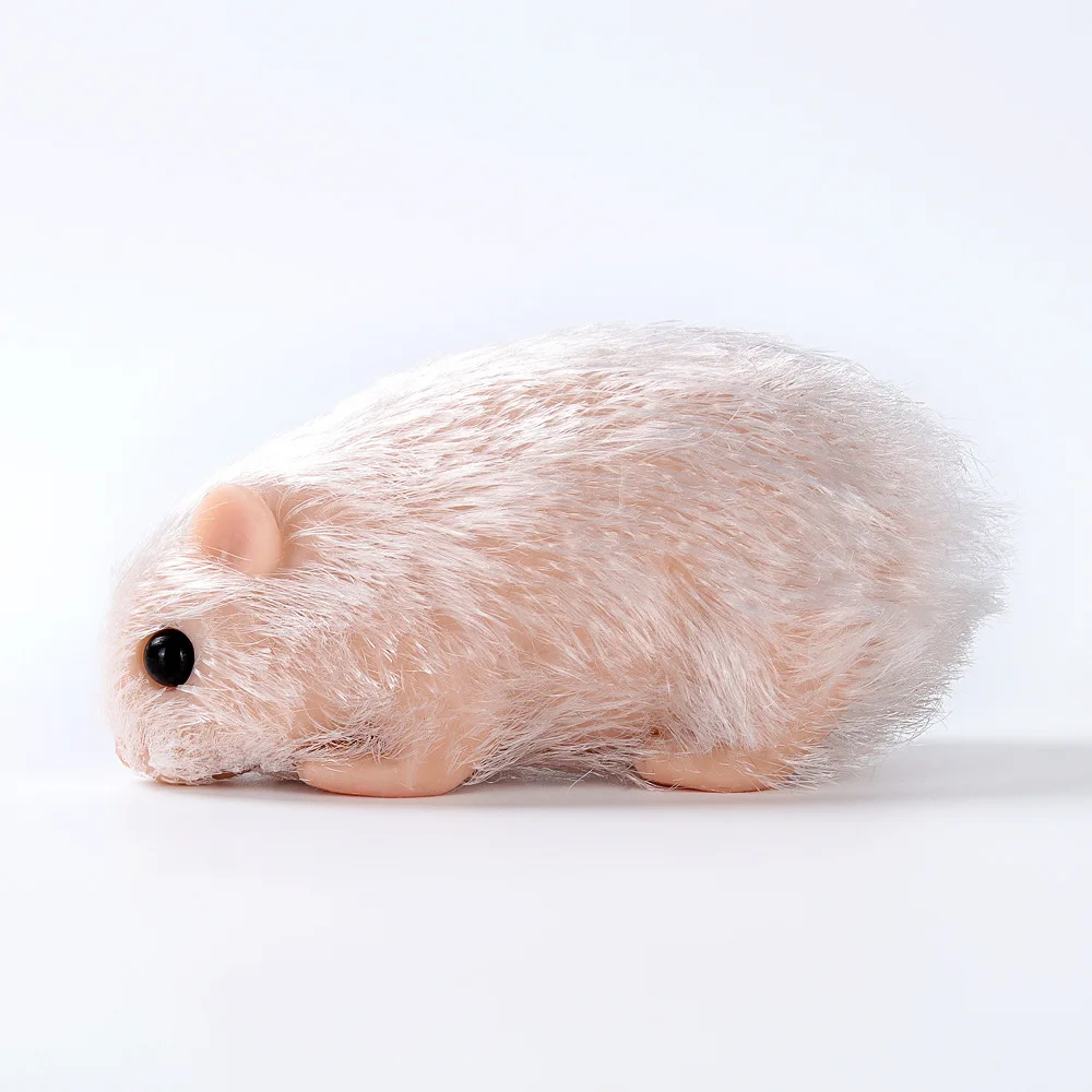 Jouet de souris en silicone fait à la main, simulation de mini hamster pour animal de compagnie, poupées bébé Reborn, doux et réaliste, cadeaux pour nouveau-né