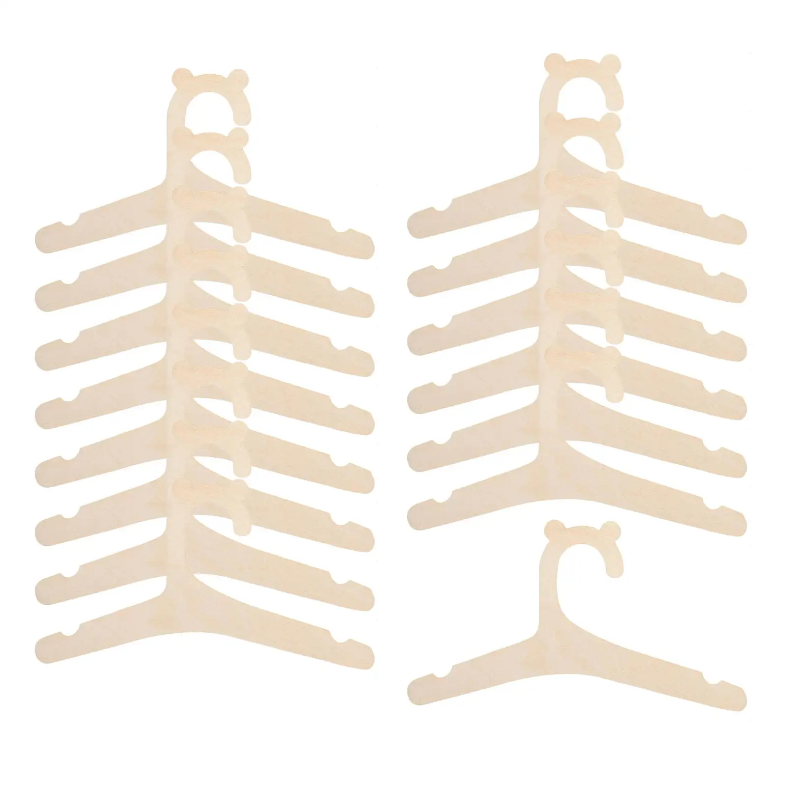 10x/5x Baby Clothes Hangers Display Outfits Shirt Tops Hanging Racks for Kids Girls Boys Room Nursery/Shop/Home Decor