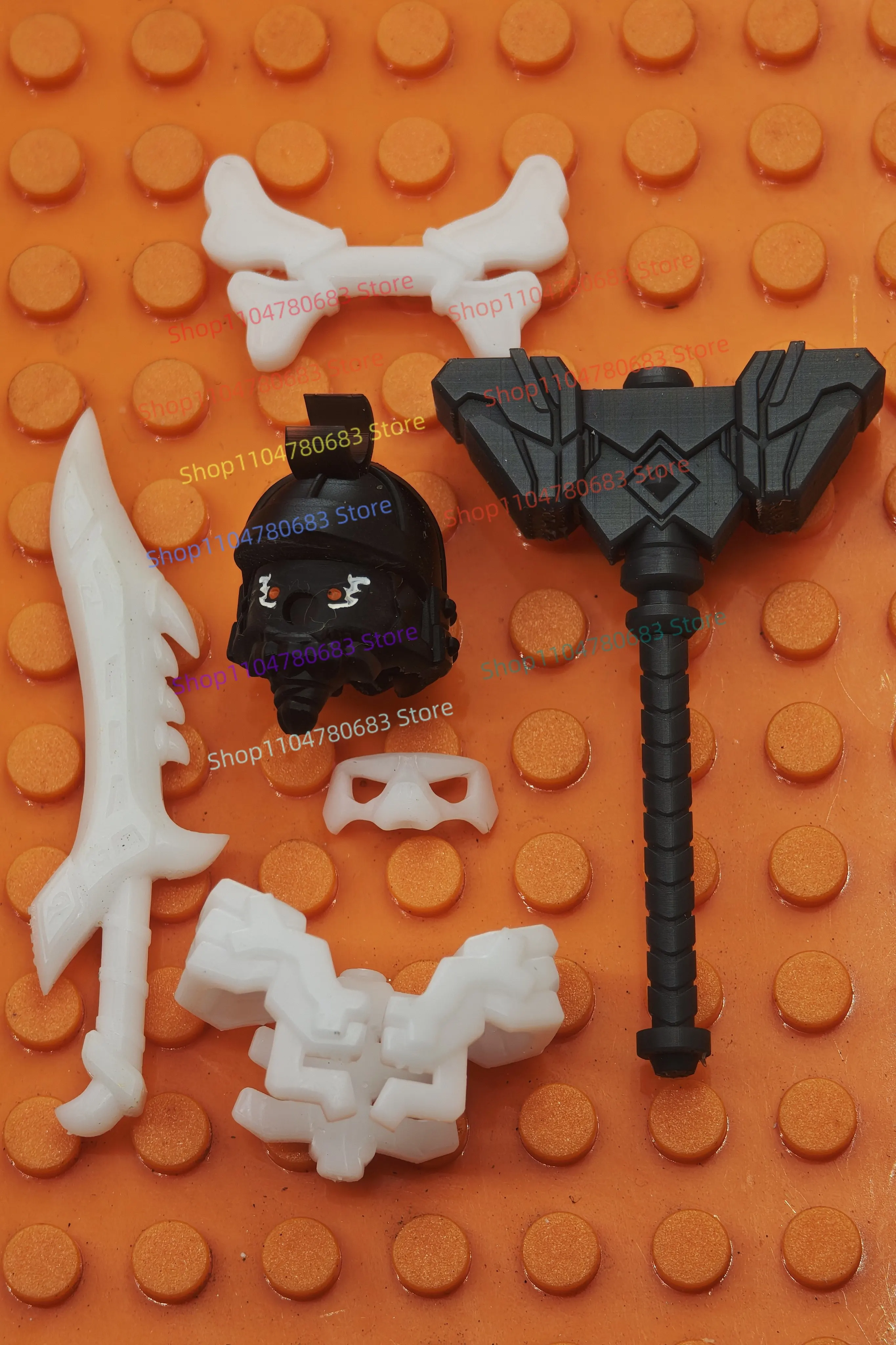 MOC Nieuwe poppenbouwstenen Mini-poppenaccessoires Hamer Slagzwaard Gekleurd speelgoed Vakantiegeschenken Hobbycollectie Ornamenten.
