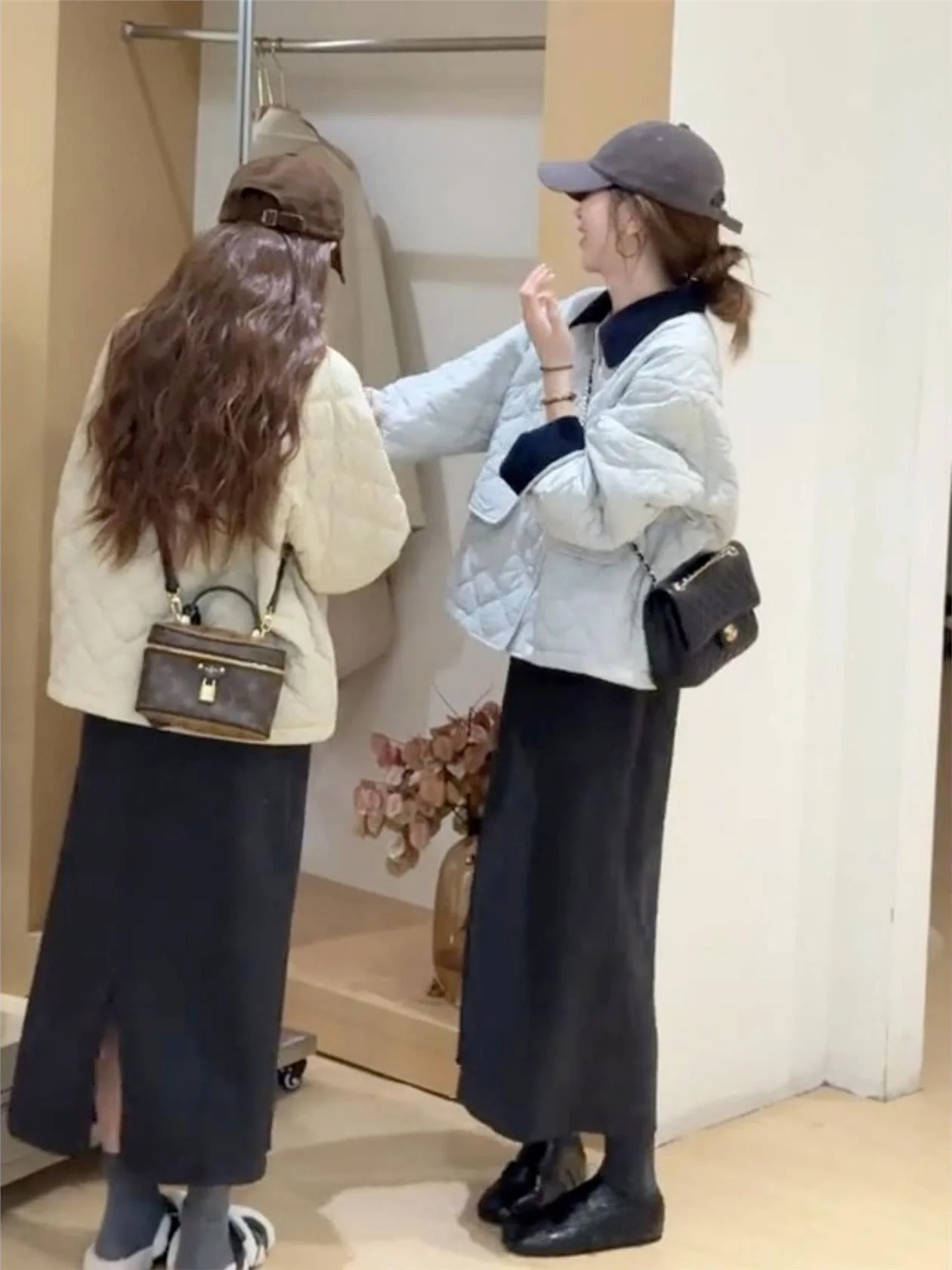 

Lightweight Diamond Pattern Cotton Jacket Women's Style Korean Version Autumn Winter New Arrival Fashion Trendy Cotton Coat