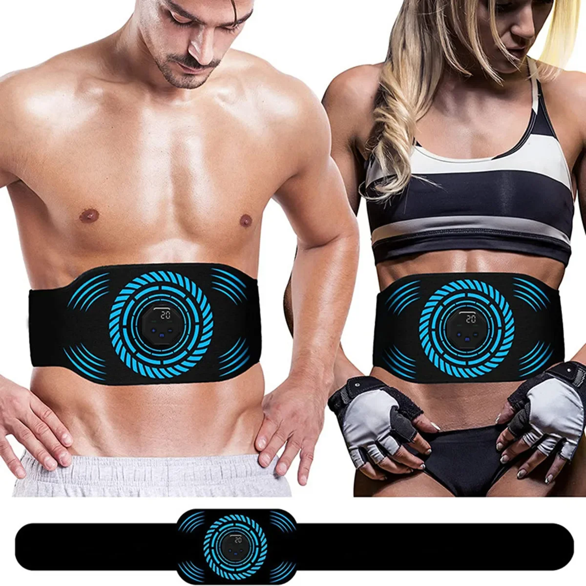 

Abdominal Muscle Stimulator, 6 Modes Electronic Abdominal Stimulation Belt, Muscle Shaping Belt For Men Women, Muscle Training