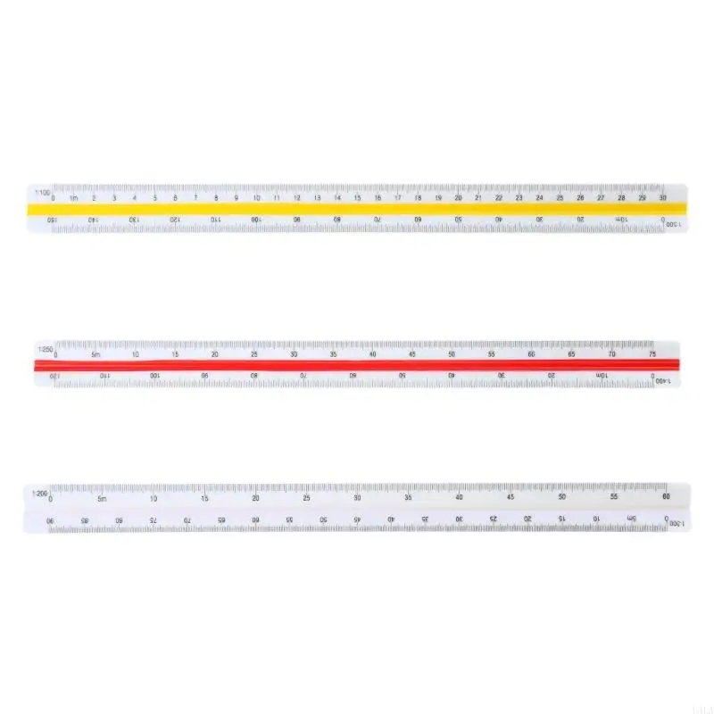 

U4LA Architectural Ruler Triangular Scale Ruler Drafting Ruler Architecture Ruler