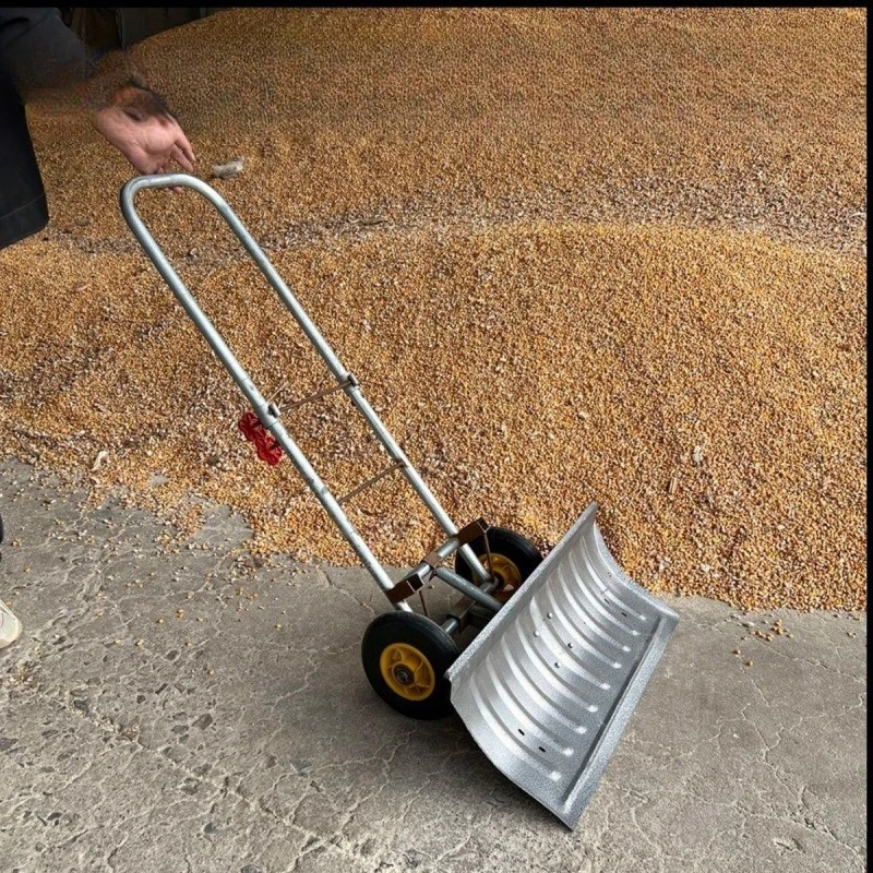 Three-in-one snow shovel push hand-push bag universal cart, universal cart with wheels