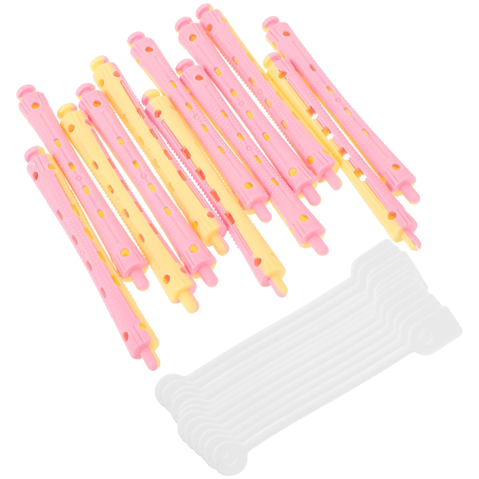 

12 Pcs Macaron Multi-color Cold Perm Curling Tool Hair Rollers Curler for Short Women Curlers Long Multicolor