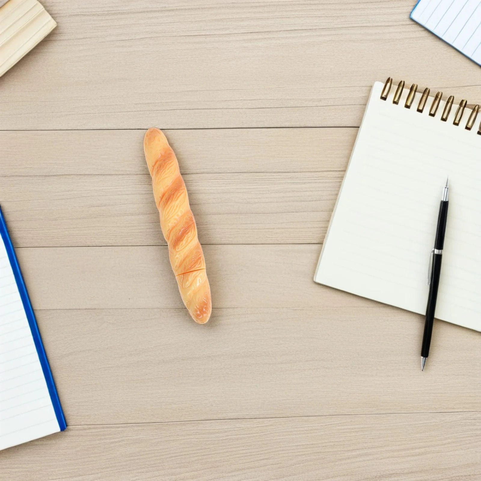 

6Pcs Imitation Bread Ink Pens Cute Loaf Baguette Writing Pen for School Office Supplies Stationery Novelty Black Ink Pens