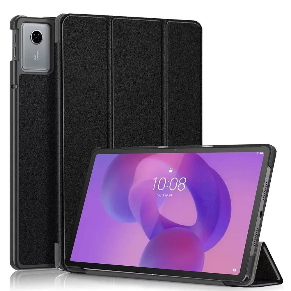 Solid-Color Tri-Fold Tablet Case, Compatible with Lenovo Tab Idea 11   Xiaoxin Pad 11 2025  Lenovo Tab K11 Gen 2 Magnetic Flip