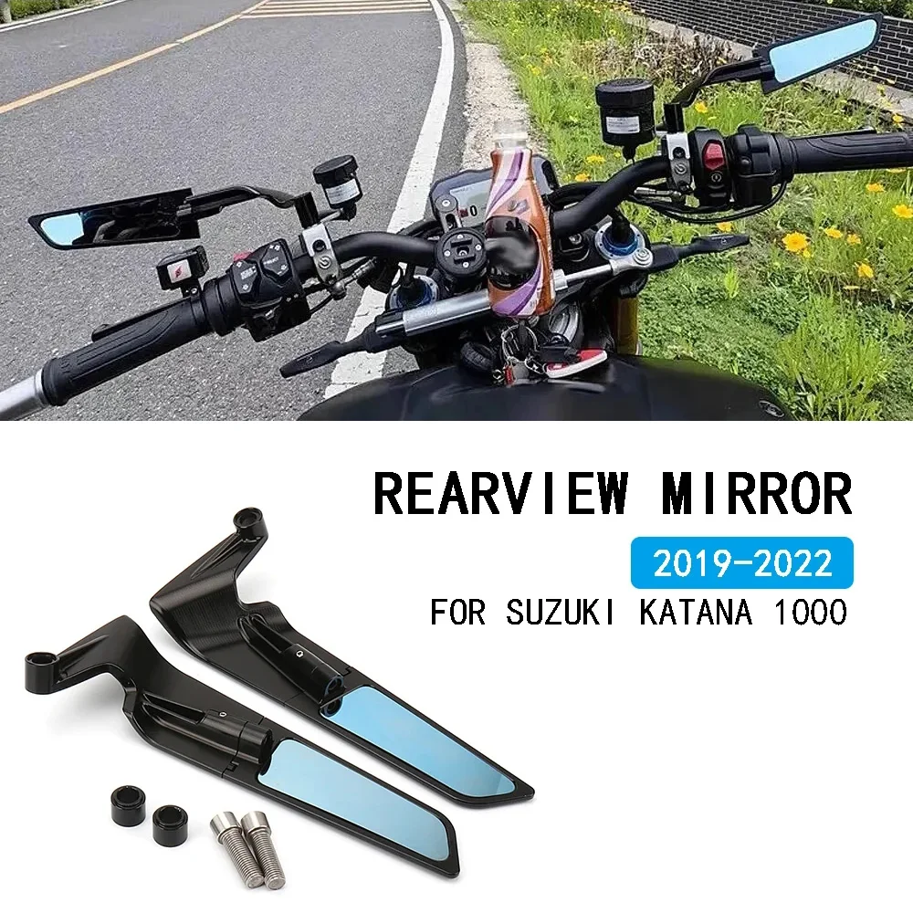 

New For Suzuki Katana 1000 KATANA 1000 2019 2020 2021 2022 Motorcycle Accessories Mirrors Racing Sport Aluminum Rear View Mirror