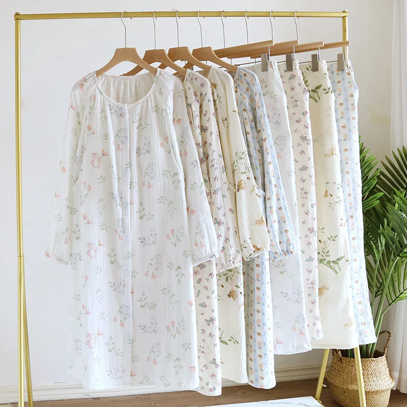 

Postpartum Women Loungewear Breastfeeding Clothes Pregnant Pajama Set Pants Printing Maternity Dress Cotton Sleepwear