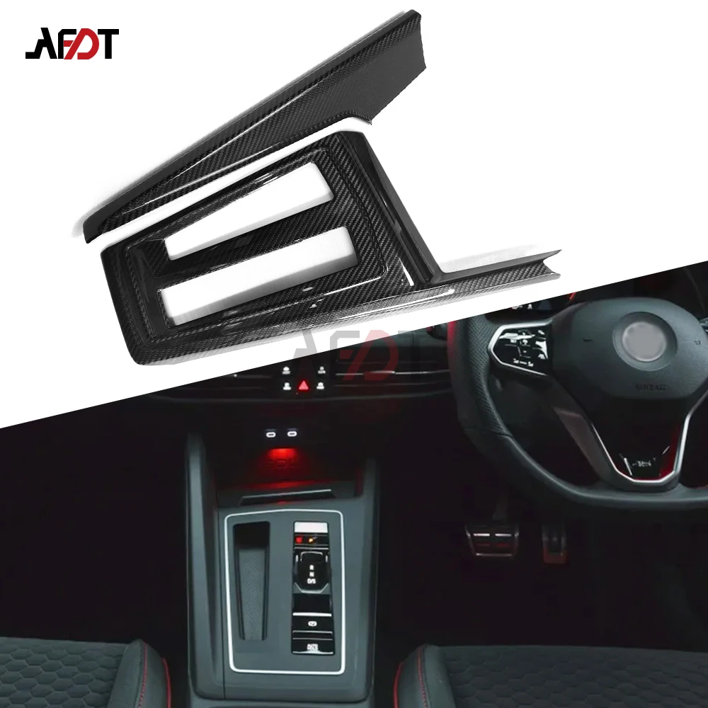 LHD&RHD For Golf R GTI GTD GTE Golf 8 MK8 Golf 8.5 MK8.5 2020-2026 Carbon Fiber Center Console Panel Interior Cover Accessories