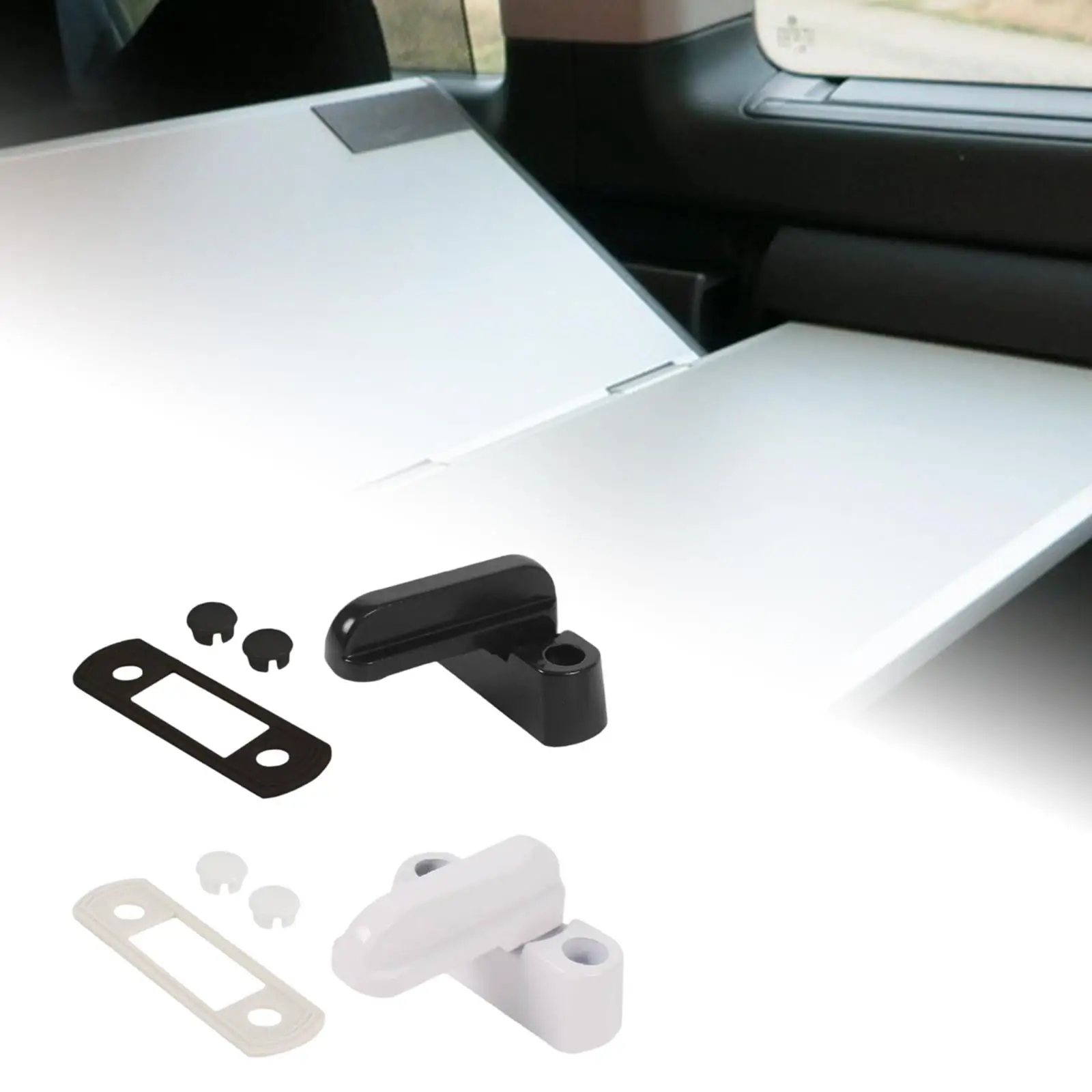

6xRV Table Board Buckle Multifunctional Convenient Fixed Clip Outdoor Retainer White