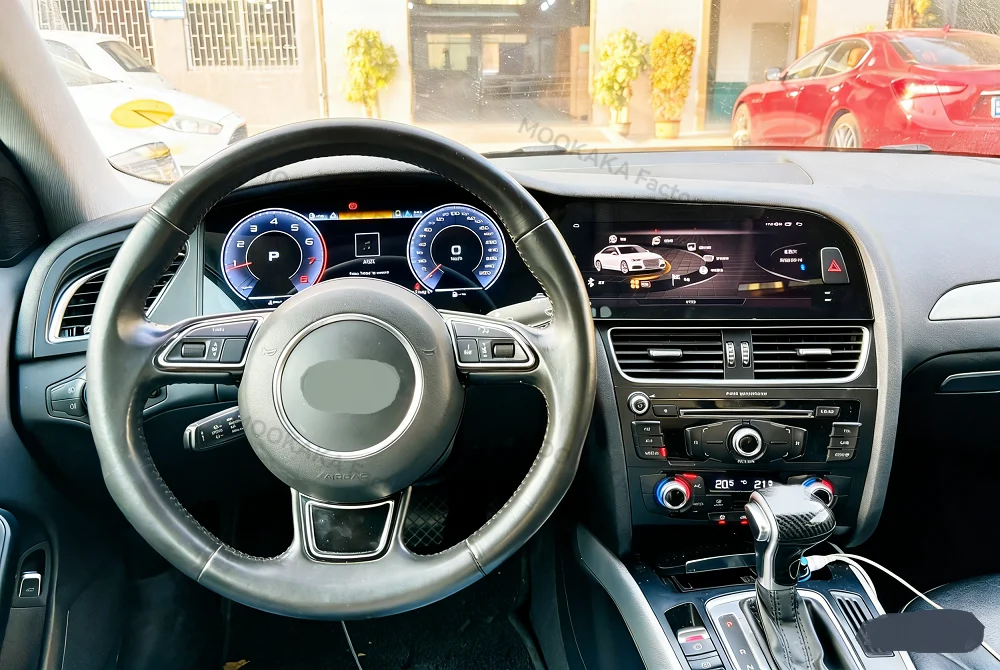 Dashboard Android 15 Radio CarPlay For Audi A4 A4L 2009~2016 GPS Multimedia Player Intelligent Navigation Car Stereo Head Unit