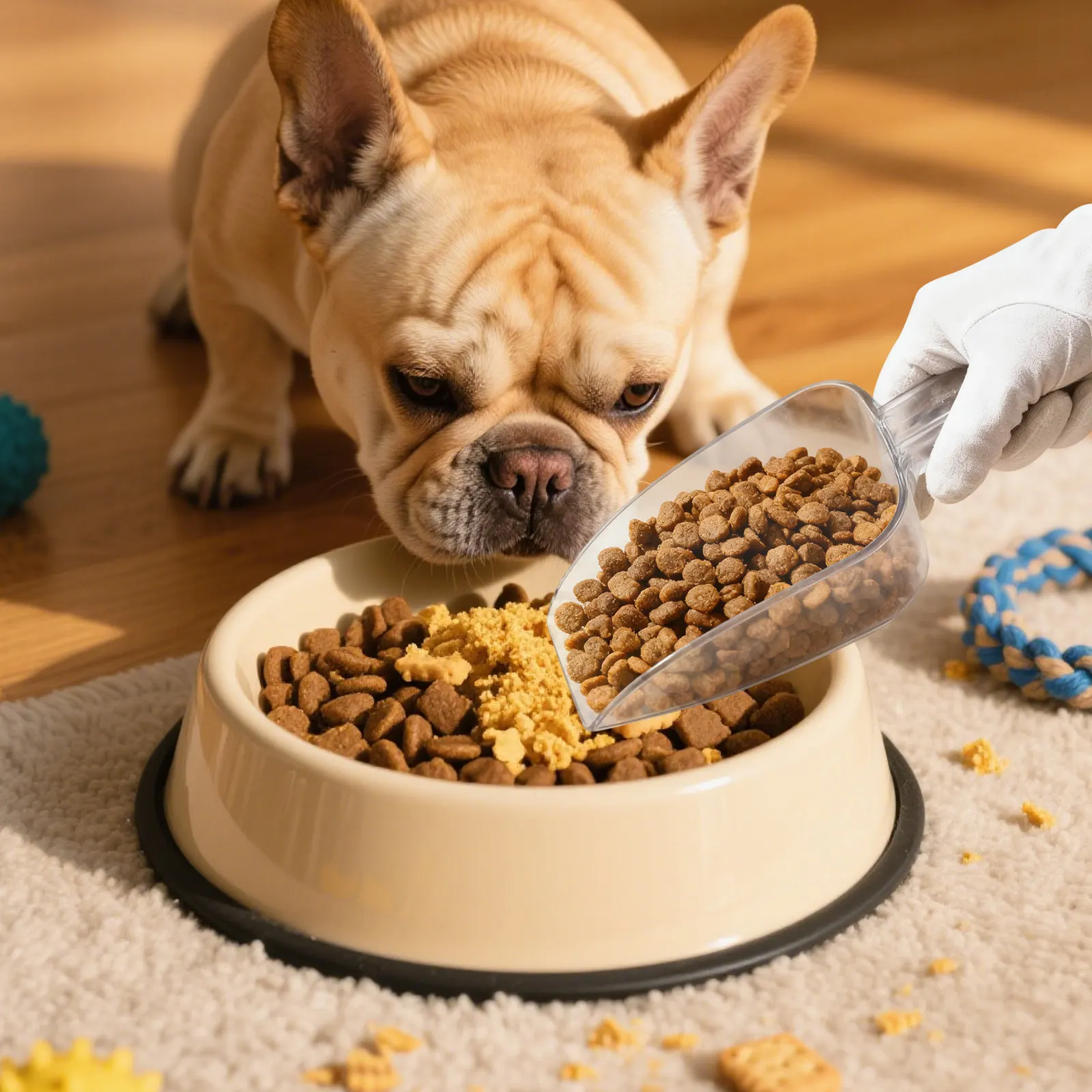 Universal 2 Pack Ice Cube Scoop Plastic Food Scoop for Dry Goods Candy Dog Feed Scoop Bar Kitchen Essential