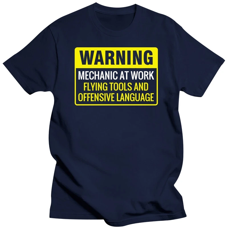 WARNING MECHANIC AT WORK T Shirt Men Women S-3XL Funny Printed Novelty Joke Top Tee Shirt new trends Tops