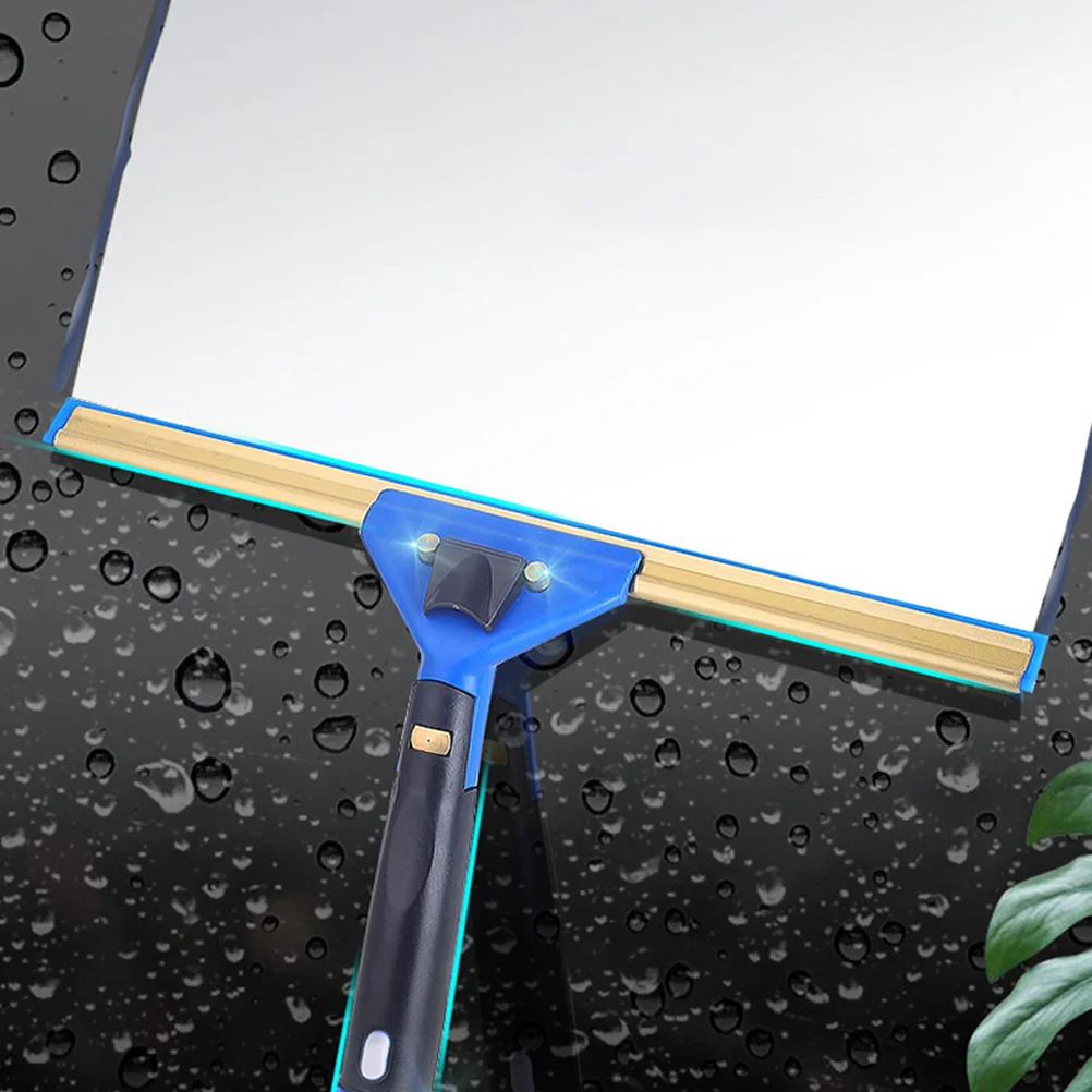 Tile Cleaner Glass Cleaning Scraper Window Squeegee Broom Extendable for Car Blue