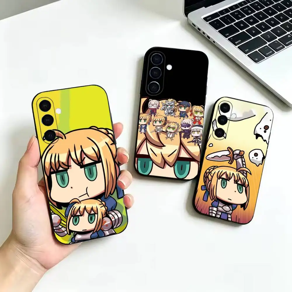 Fate GO Game Anime Soft Silicone Protective Cover, Suitable for Samsung Galaxy A02S,A12-A52,A21S,A31,A41,A51,A71-A73,A30S