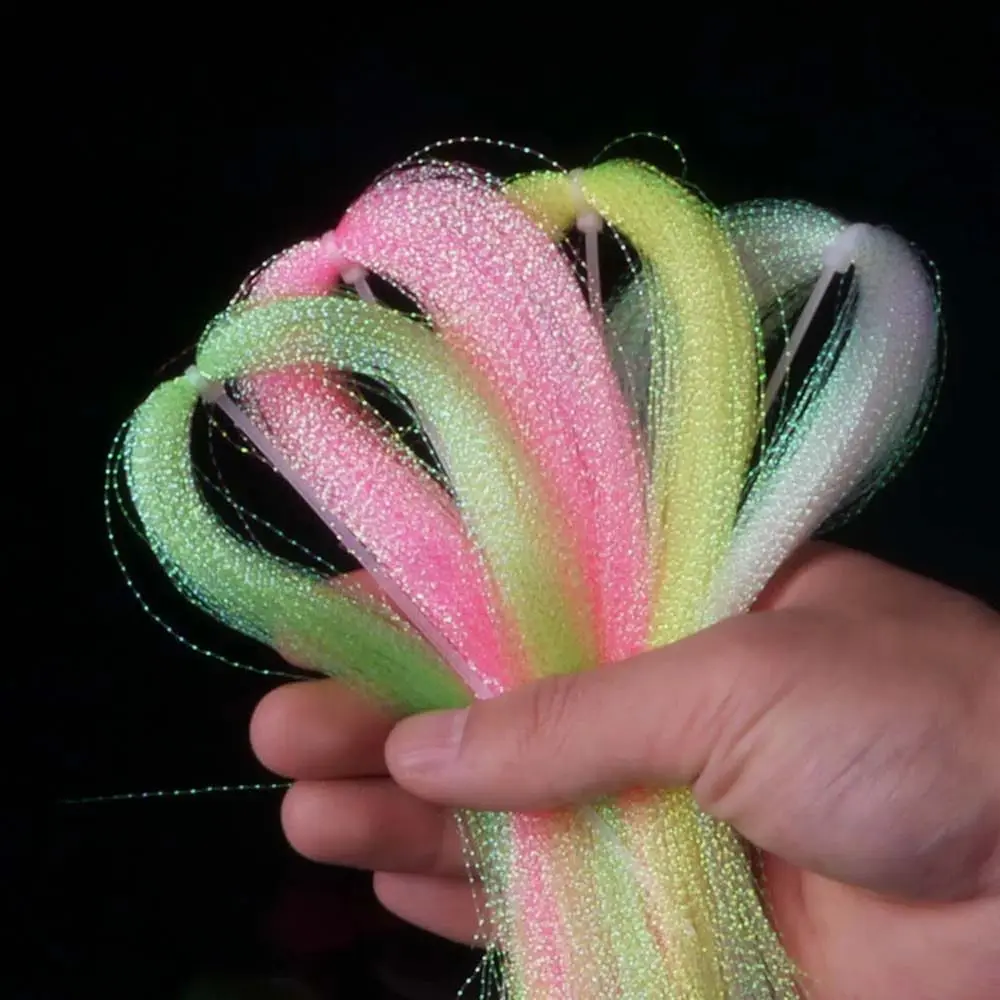 

Silk Hook Decorating Flies Decorating Lure Decoration Line Assist Hook Tying Crystal Shining String Silk Twisted Strand