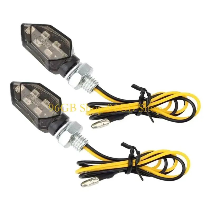 96GB High Visibility Motorcycle Direction Indicators Waterproof 12V Universal Turn Light Energy Efficient