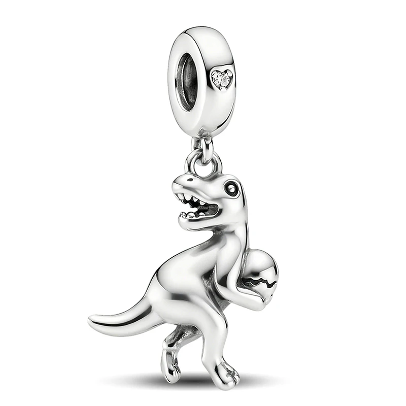 925 Sterling Silver Sausage Dog Koala White Dove Animal Series Charms Beads Fit Original Bracelets Bangles Fine Jewelry Gift 6