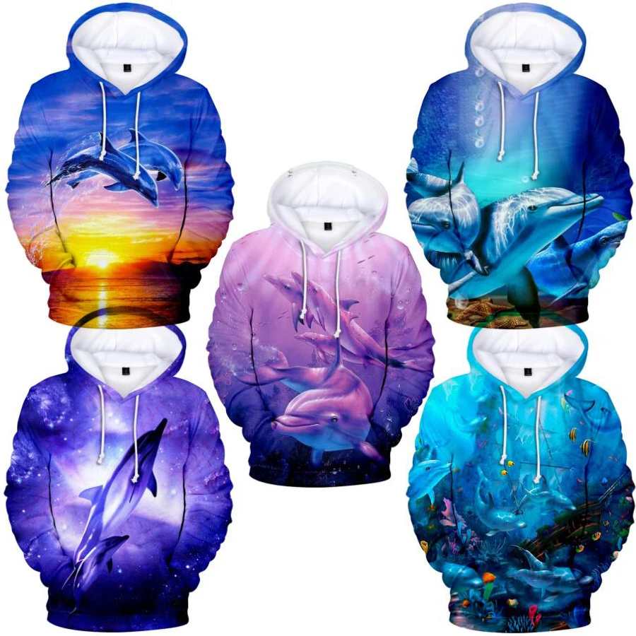 

Animal Dolphin 3D Print Women/Men Hoodie Sweatshirt Streetwear Hip Hop Pullover Hooded Jacket Male Tracksuit Casual Sportswear