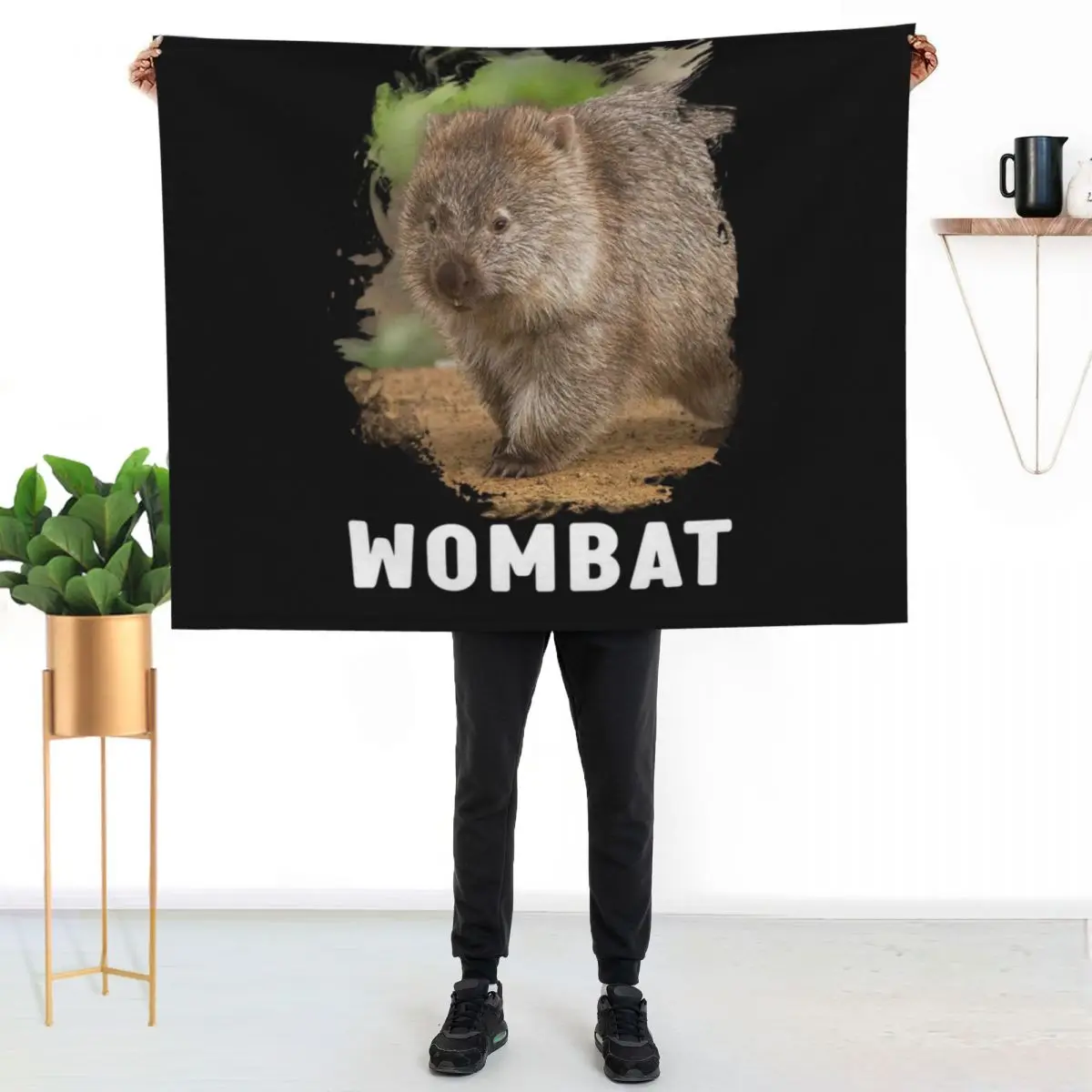 Australian Wombat Cute Wombat Baby Wombat Throw Blanket Hairy for winter Weighted Giant Sofa Blankets