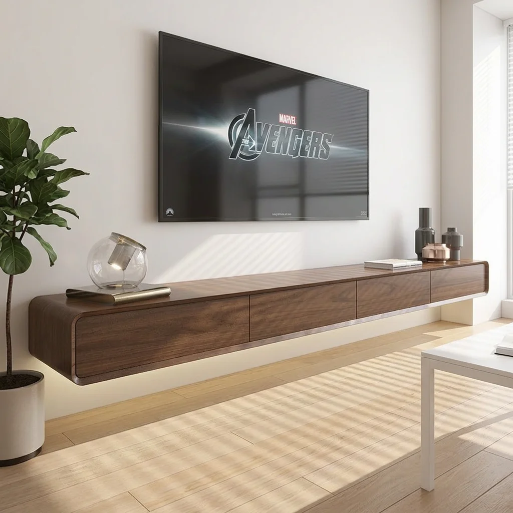 

| Minimalist TV Cabinet Simple Modern Small Apartment Living Room Light Luxury Narrow TV Cabinet Low Cabinet