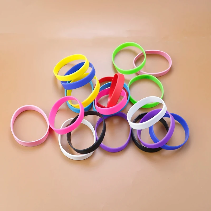 20 STÜCK/LOS Großhandel Silikon-Gummi-Armband Flexibles Armband Sportliches Freizeitarmband Silikon-Handgelenkband – Detail 4