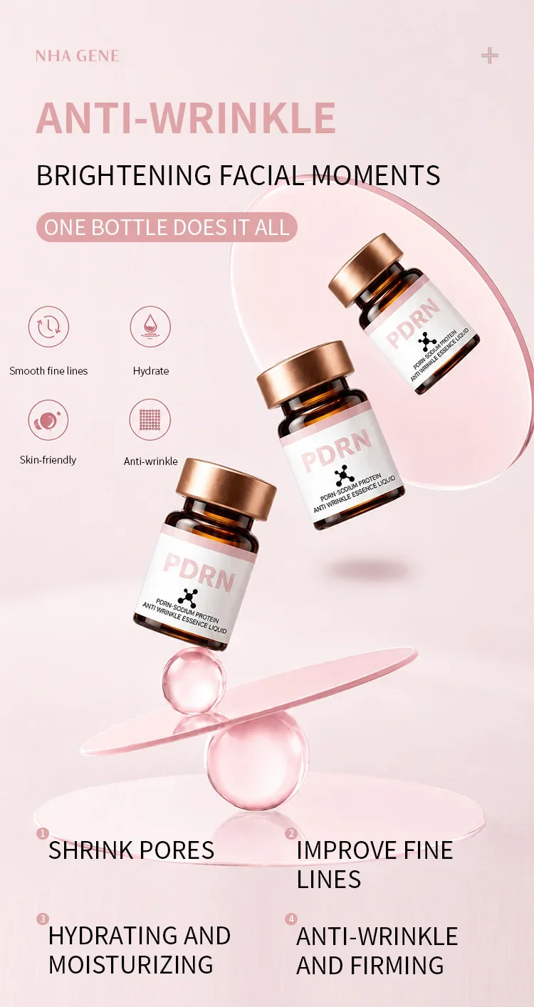 PDRN Salmon Protein Glow Serum, Visibly Plump Skin, Smooth Fine Lines, Gentle Barrier Recovery for Sensitive Complexion