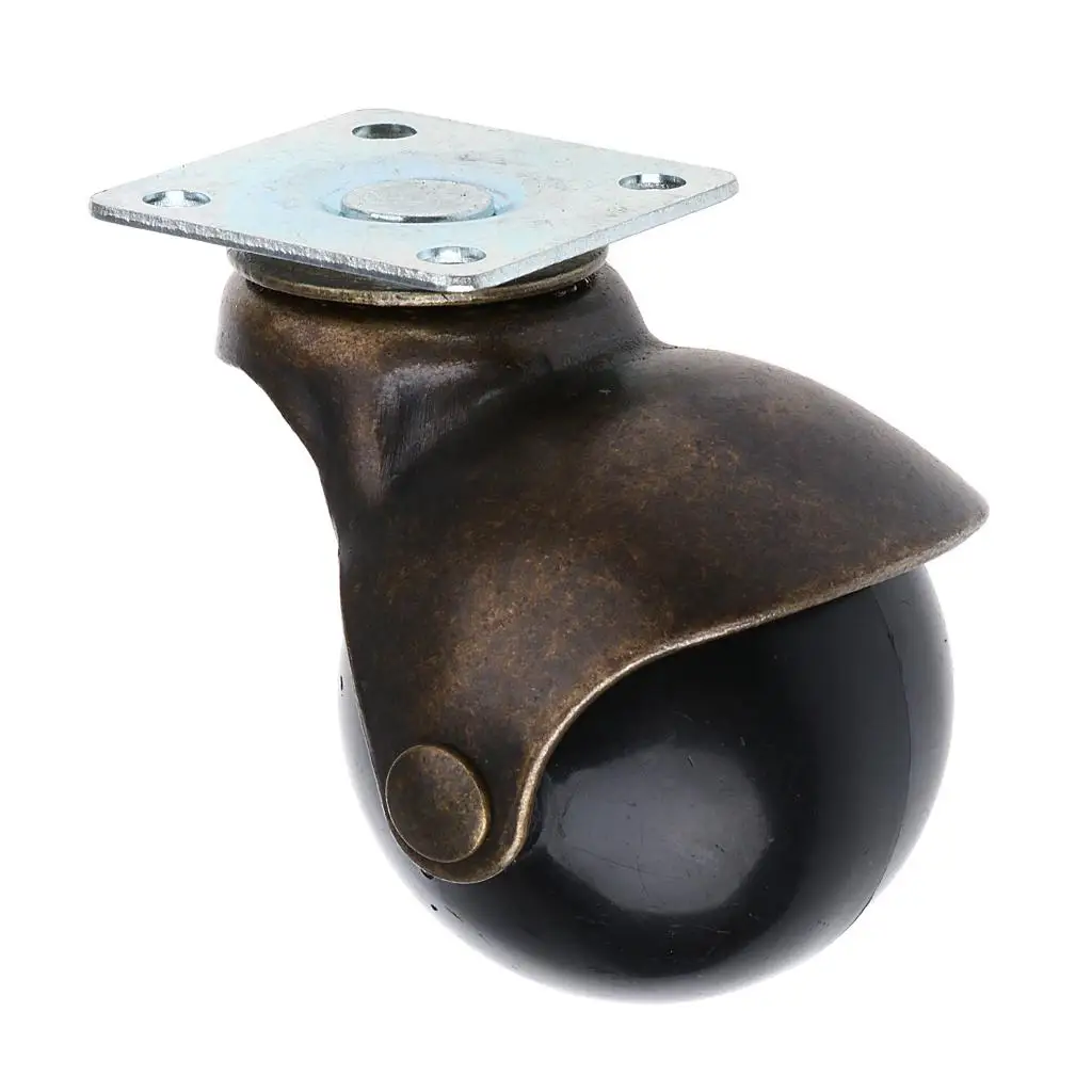 2'' Swivel Ball Caster PP Wheels With Brake Lock Screw-in Universal