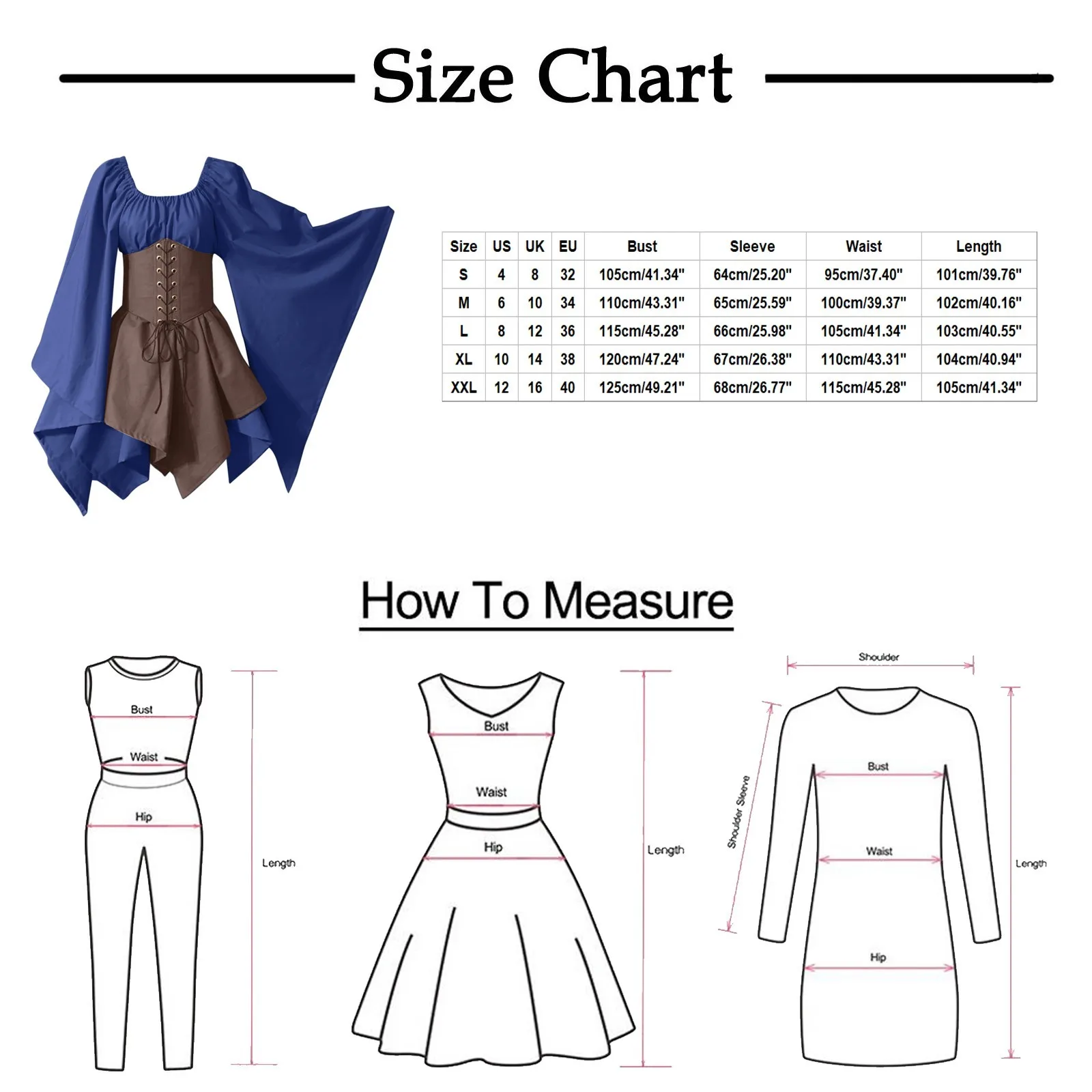 Women Vintage Gothic Style Cosplay Dresses Lace Up Waist Irregular Hem Prom Dresses Ladies Batwing Sleeves Square Collar Dresses