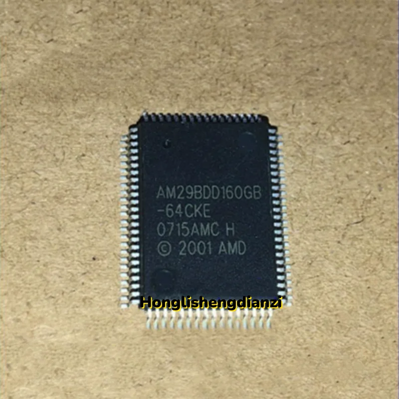 自動車用コンピューターメモリチップam29bdd160gb-64cke-qfp100新品2個