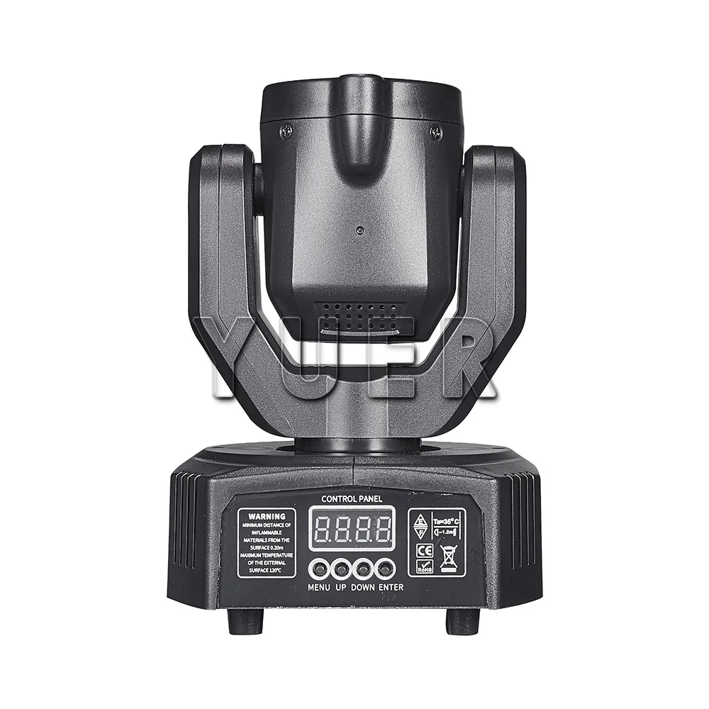 YUER Mini 20W Moving Head Light RGB Laser LED Ring DMX512 Pattern Beam Indoor Effect For Dj Disco Club KTV Room Stage Lighting