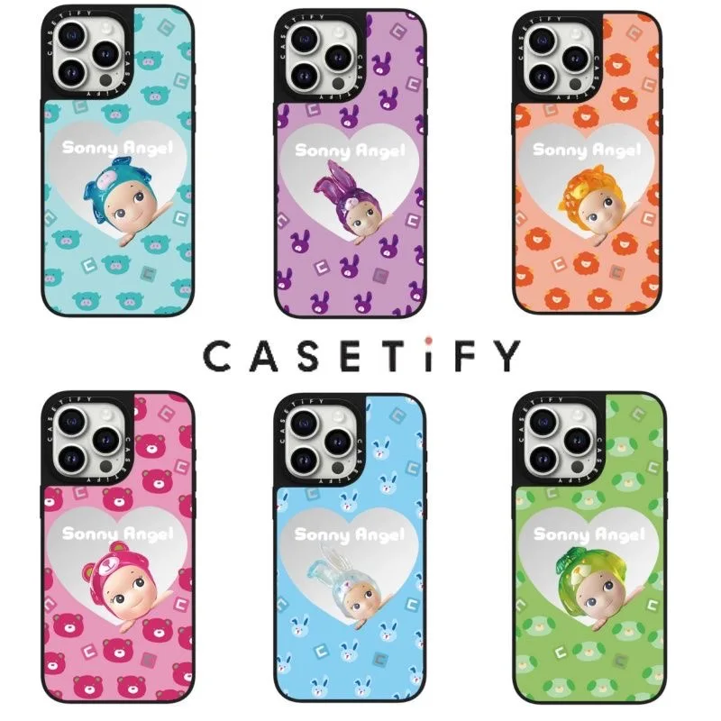 حافظة سوني آنجل ذات علامة تجارية مشتركة لعائلة فواكه الديناصورات اللطيفة لحافظة هاتف أبل 14Pro 16pm11