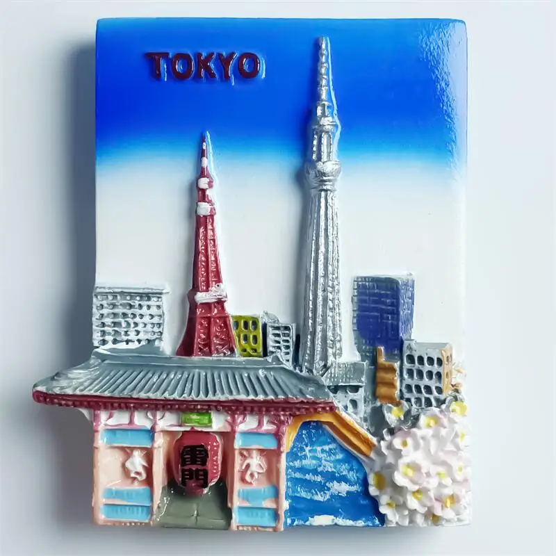 Tokyo Japan Refrigerator Stickers Mount Fuji Hokkaido Nagasaki Osaka Travel Memorial Magnetic Fridge Magnets