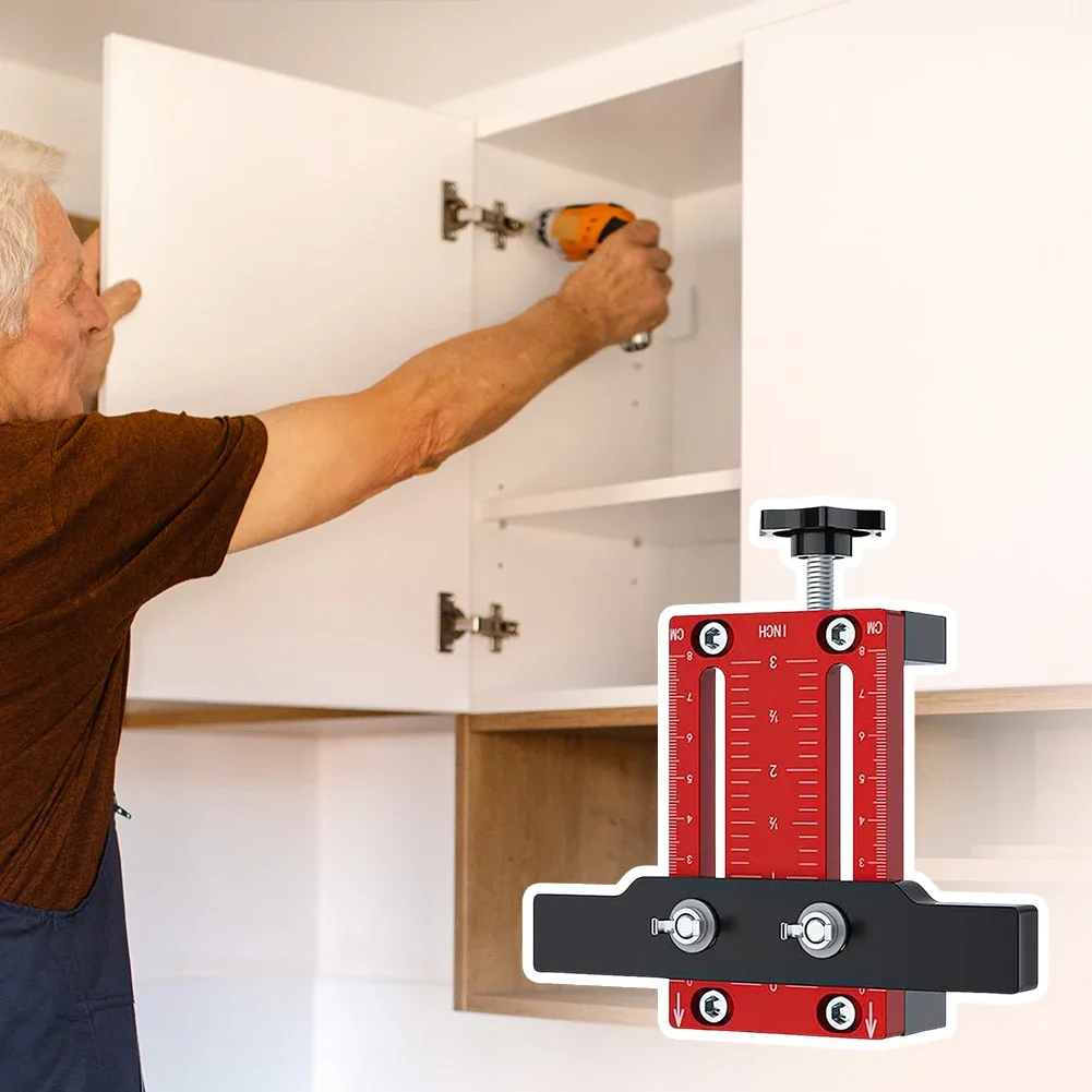 

Installation Positioner Positioning Installation Jig Cabinet Door Quick Leveling Device Drilling New Aluminum alloy Cabinet Door