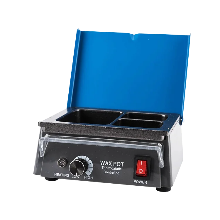 وعاء سخان شمع الأسنان ، معدات البارافين ثلاثية الفتحات ، صاهر تناظري لمختبر الأسنان ، 3 صفوف